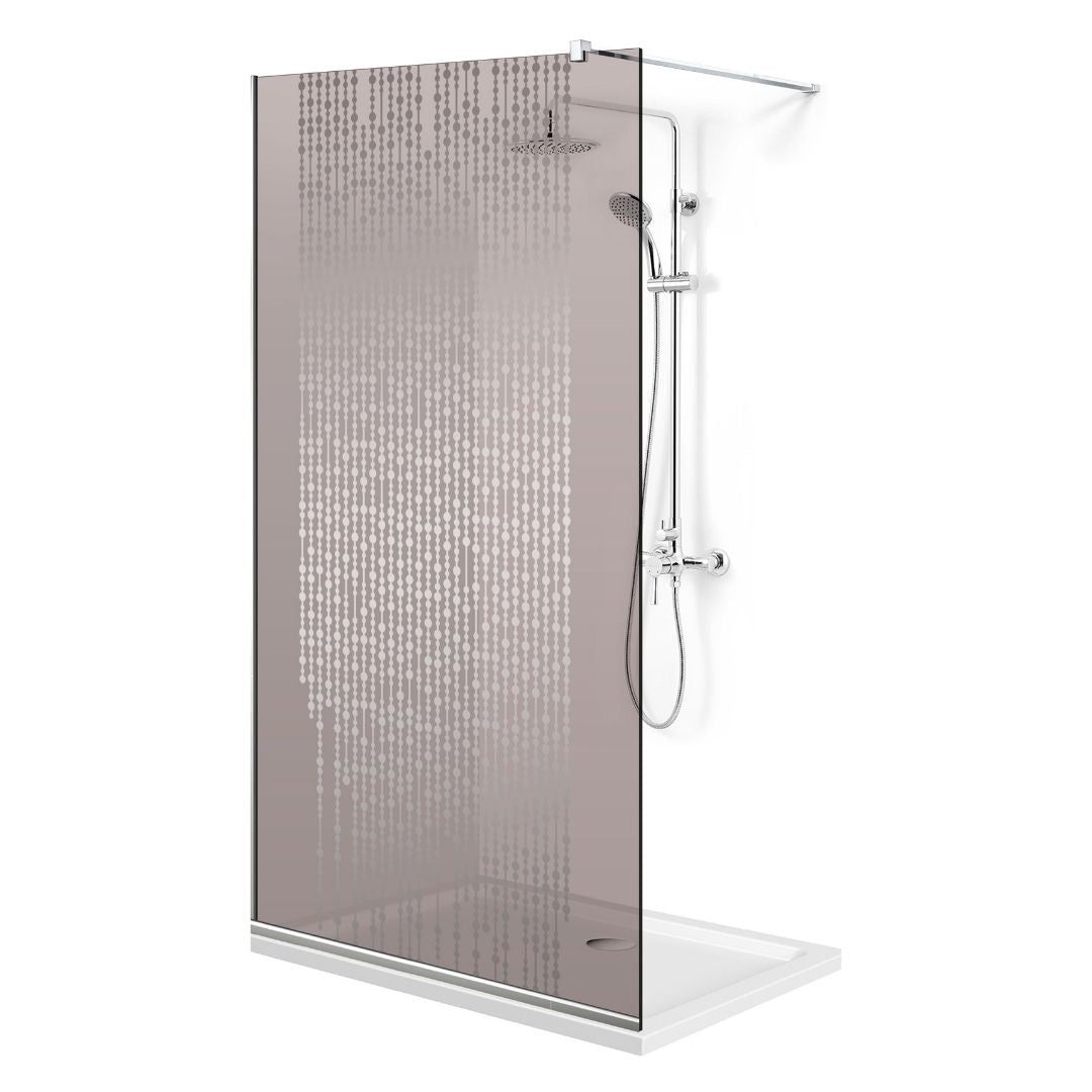 Paravan dus Walk-in, Perete dus Inox, #Bronz #Bronz