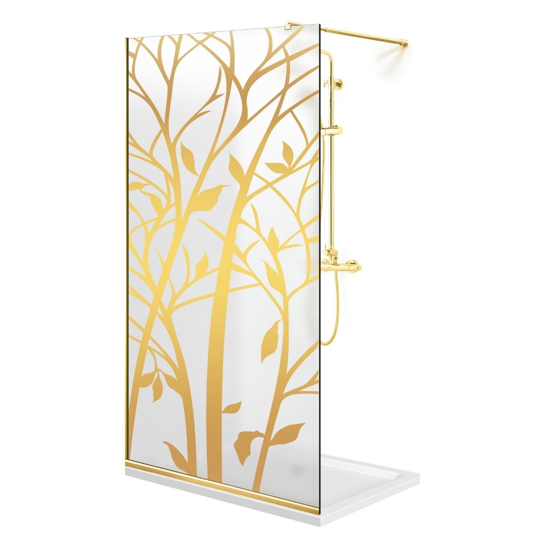 Paravan dus Walk-in, Perete dus Auriu, #Mat #Matt