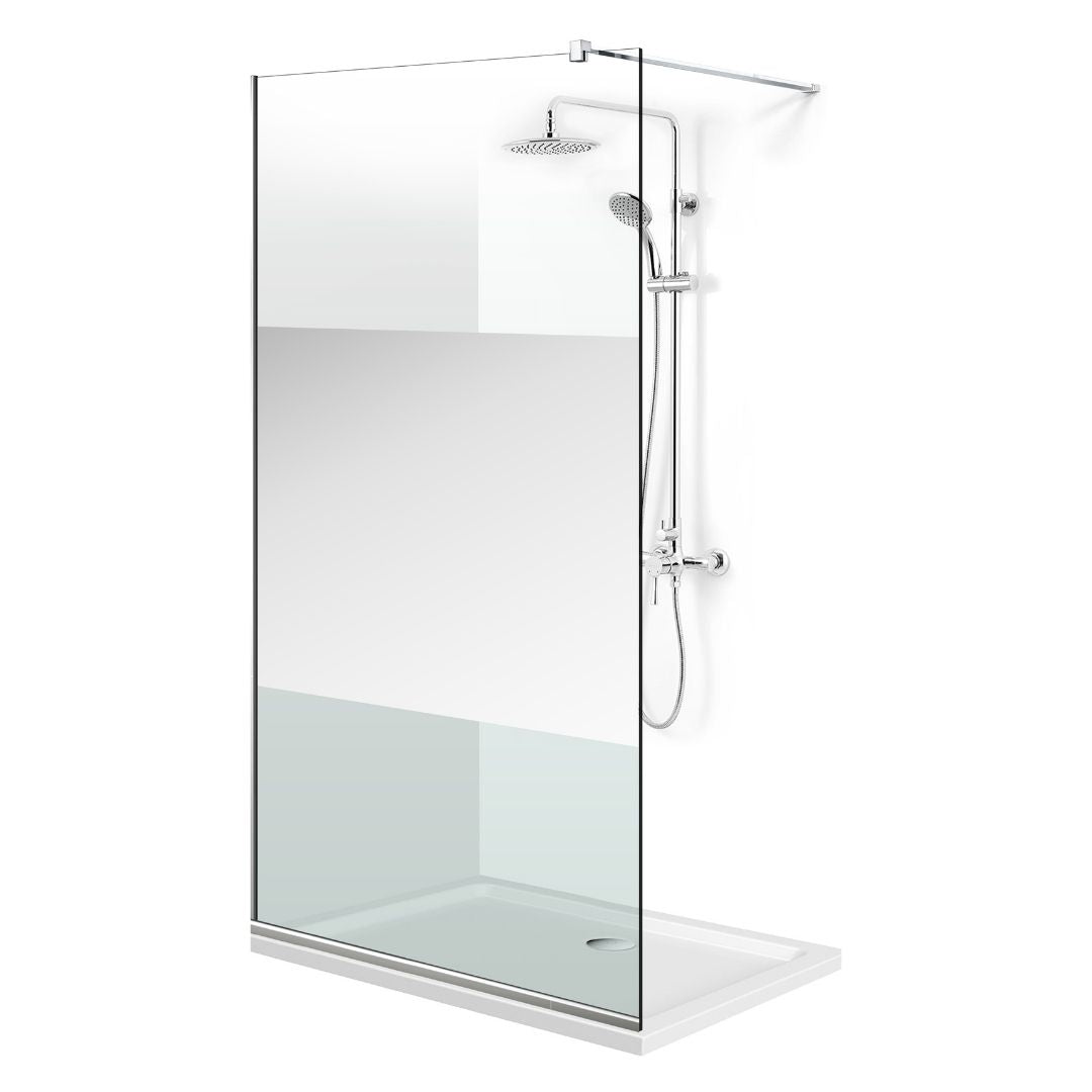Paravan dus Walk-in, Perete dus Inox, #Clara #Víztiszta