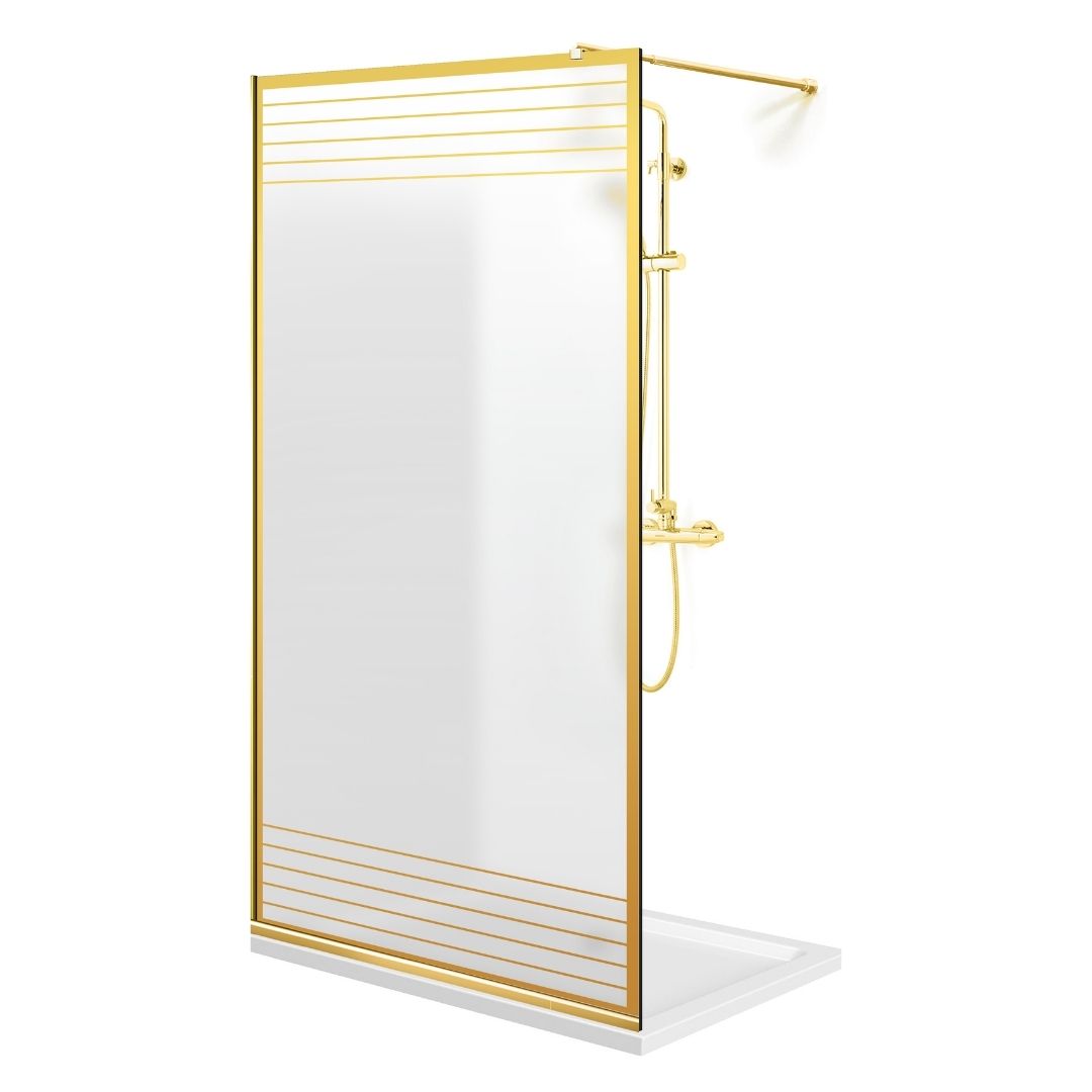 Paravan dus Walk-in, Perete dus Auriu, #Mat #Matt
