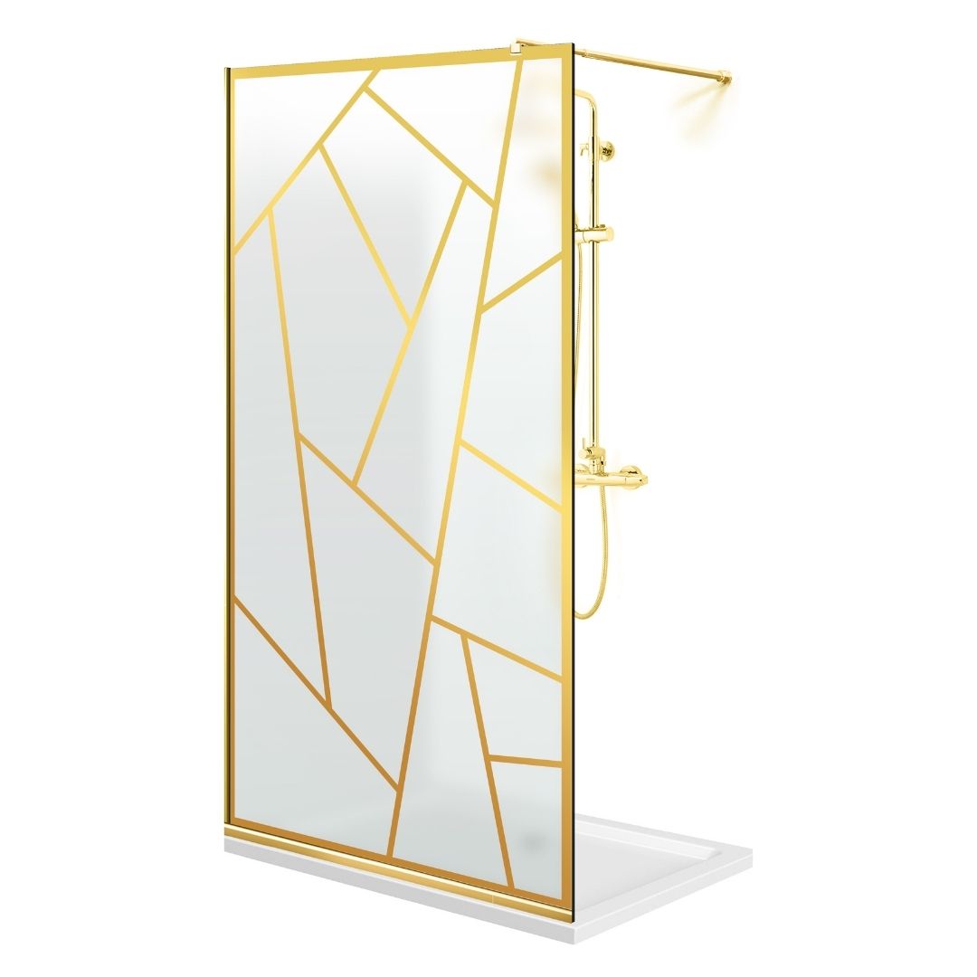 Paravan dus Walk-in, Perete dus Auriu, #Mat #Matt