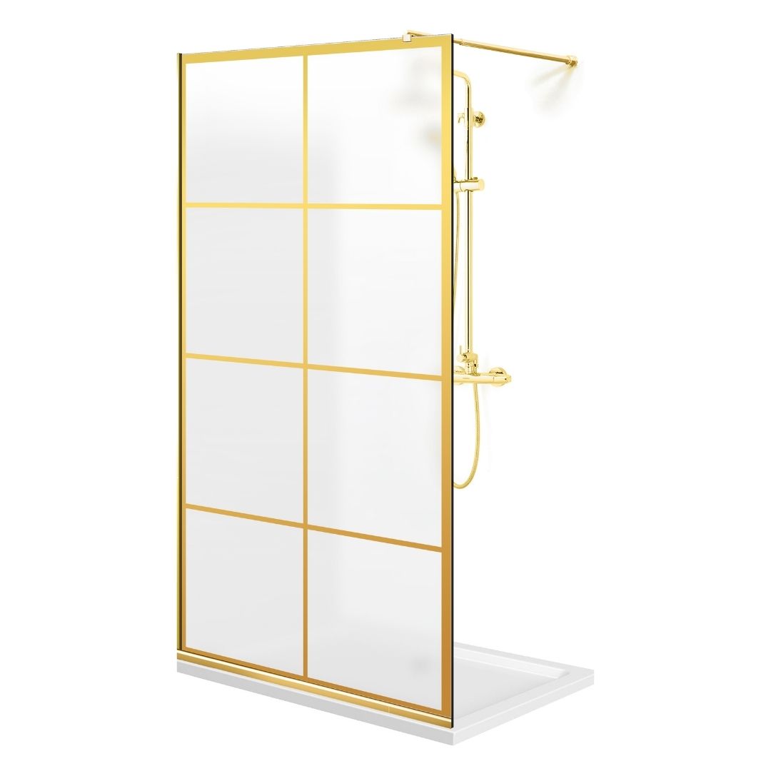 Paravan dus Walk-in, Perete dus Auriu, #Mat #Matt