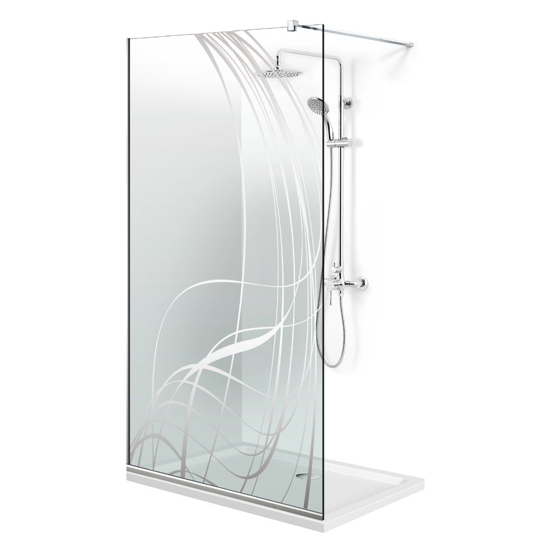 Paravan dus Walk-in, Perete dus Inox, #Clara #Víztiszta