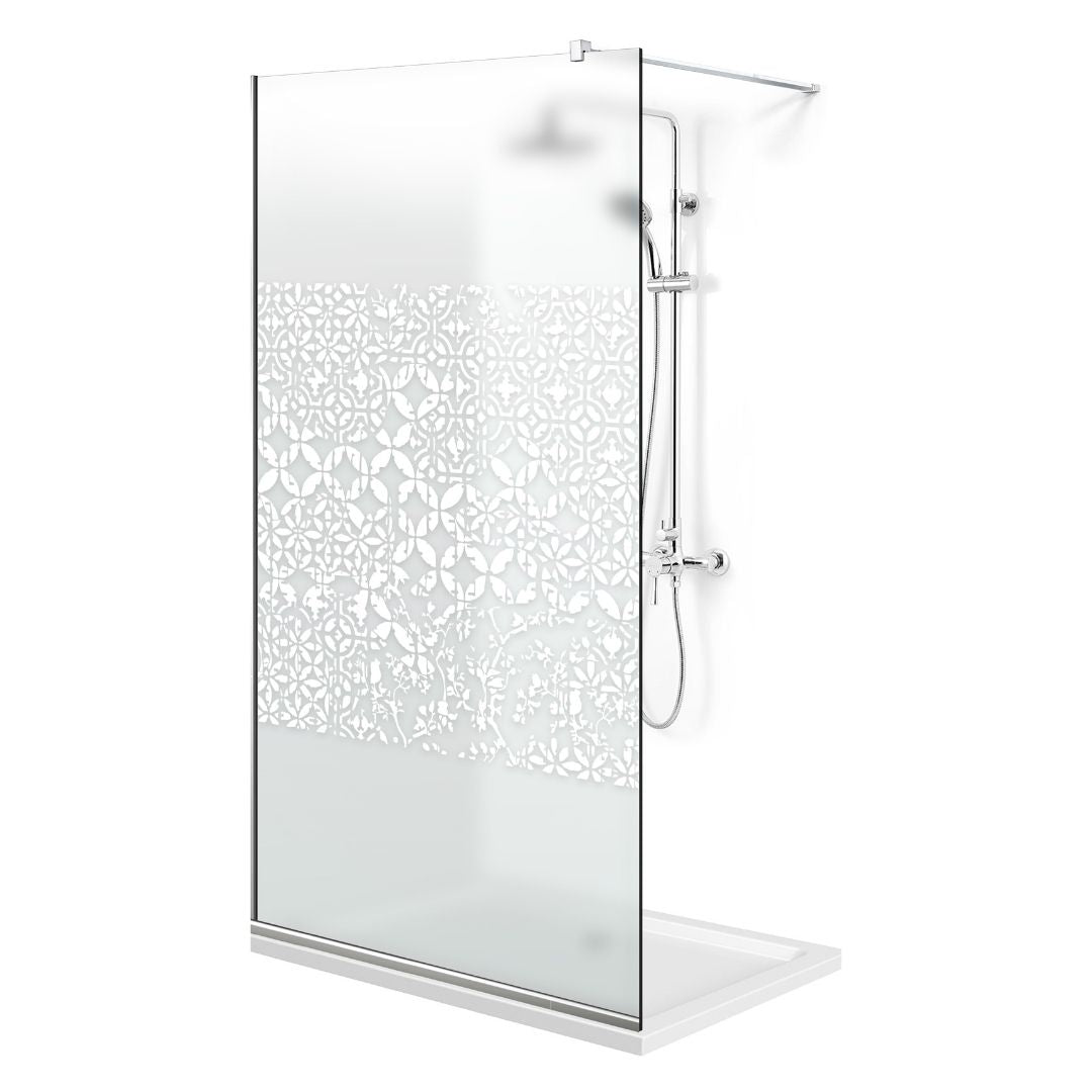 Paravan dus Walk-in, Perete dus Inox, #Mata #Matt