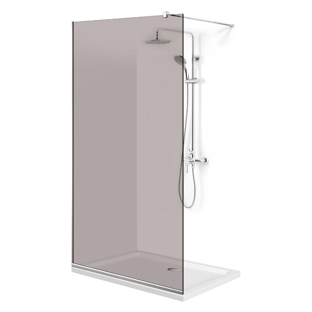 Paravan dus Walk-in, Perete dus Inox, #Bronz #Bronz