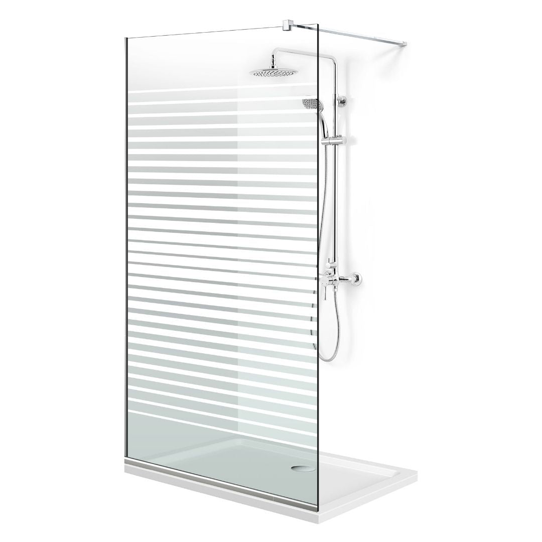 Paravan dus Walk-in, Perete dus Inox, #Clara #Víztiszta