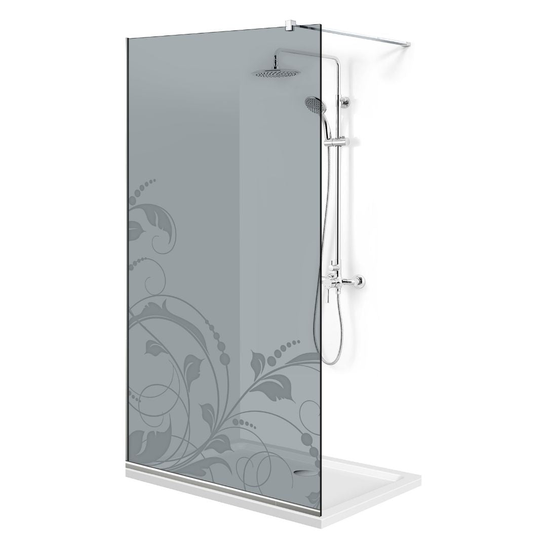Paravan dus Walk-in, Perete dus Inox, #Gri #Szürke