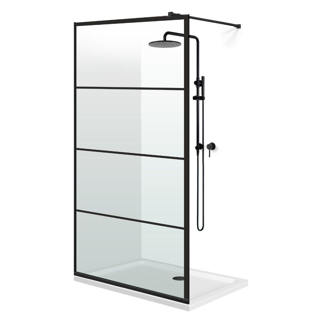Paravan dus Walk-in, Perete dus Negru, #Clara #Víztiszta