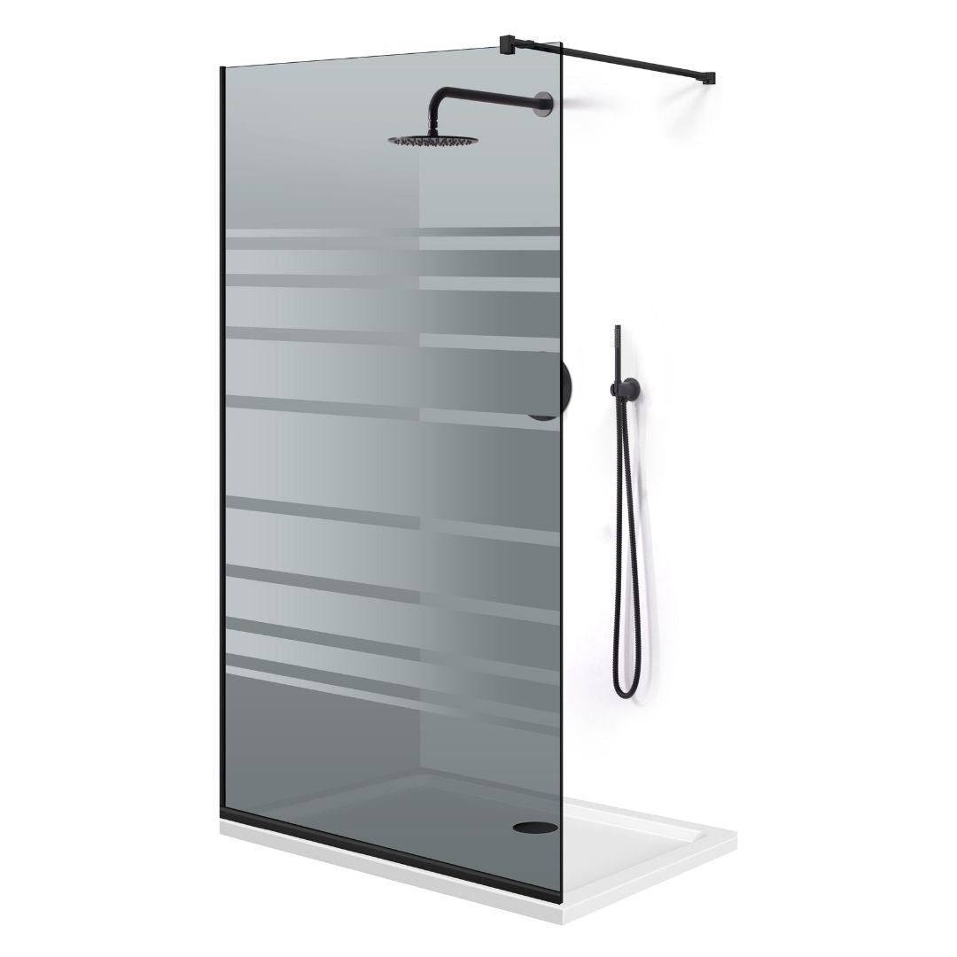 Paravan dus Walk-in, Perete dus Negru, #Gri #Szürke