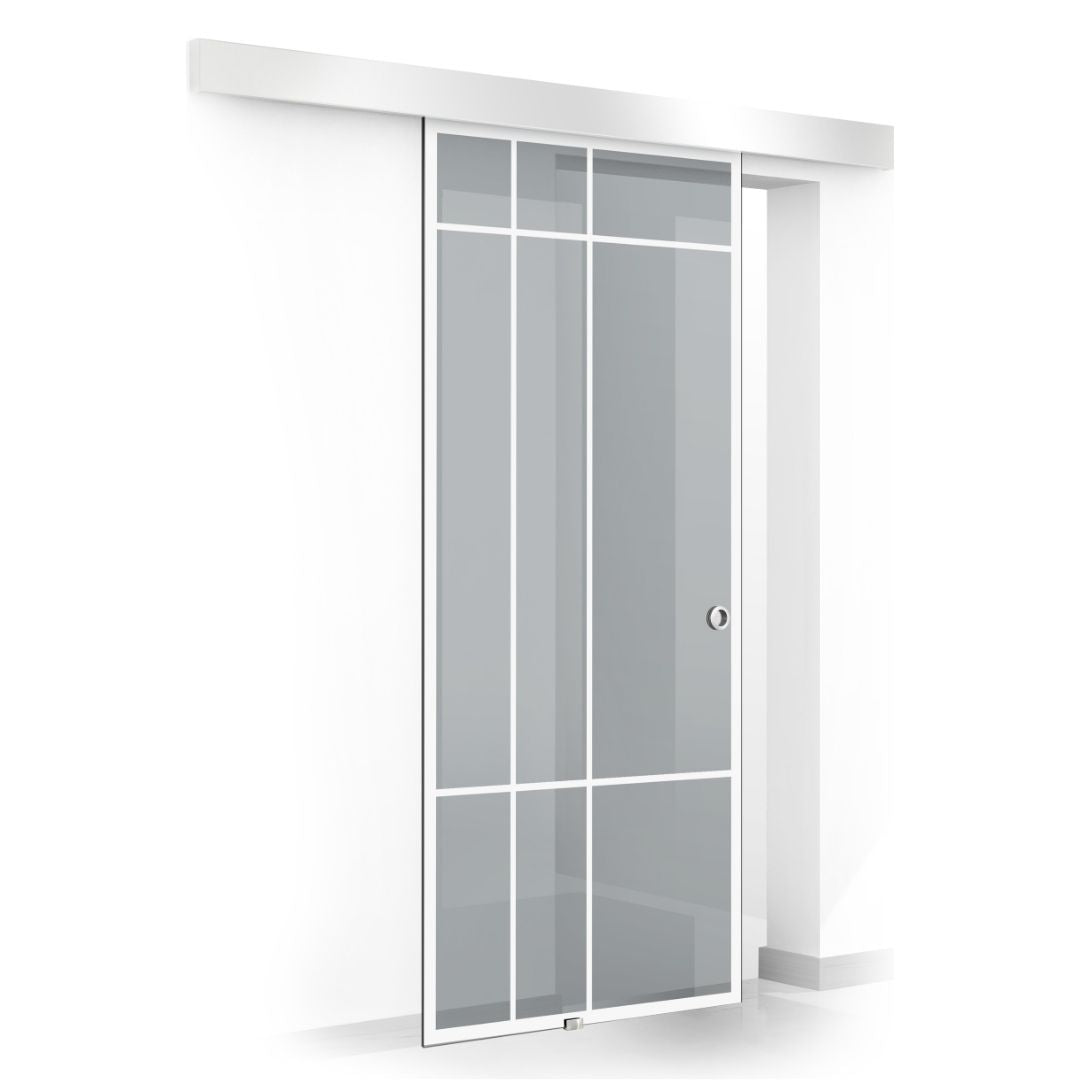 Usa sticla glisanta, Usa sticla interioara #Gri