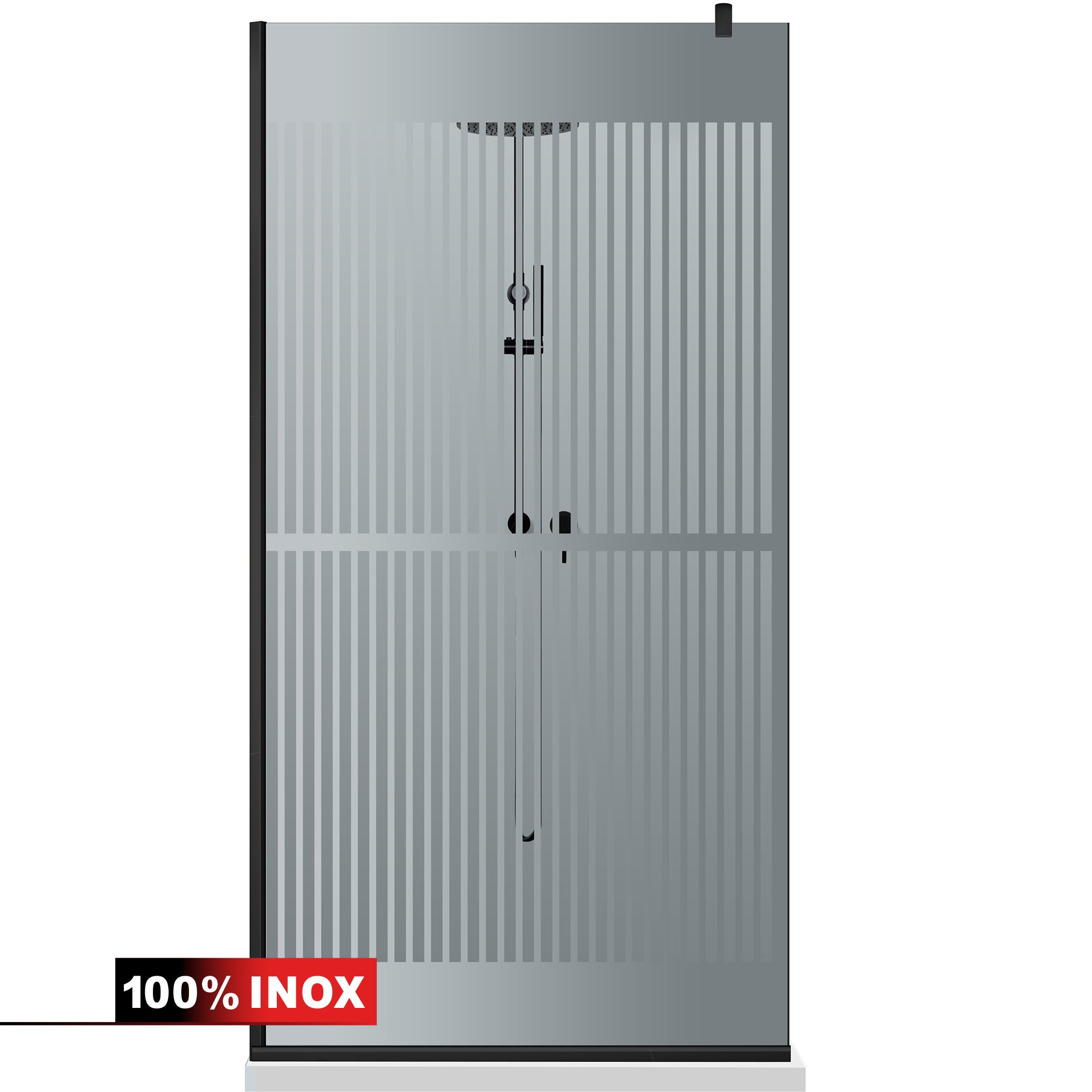 Paravan dus Walk-in, Perete dus Negru, #Gri #Szürke