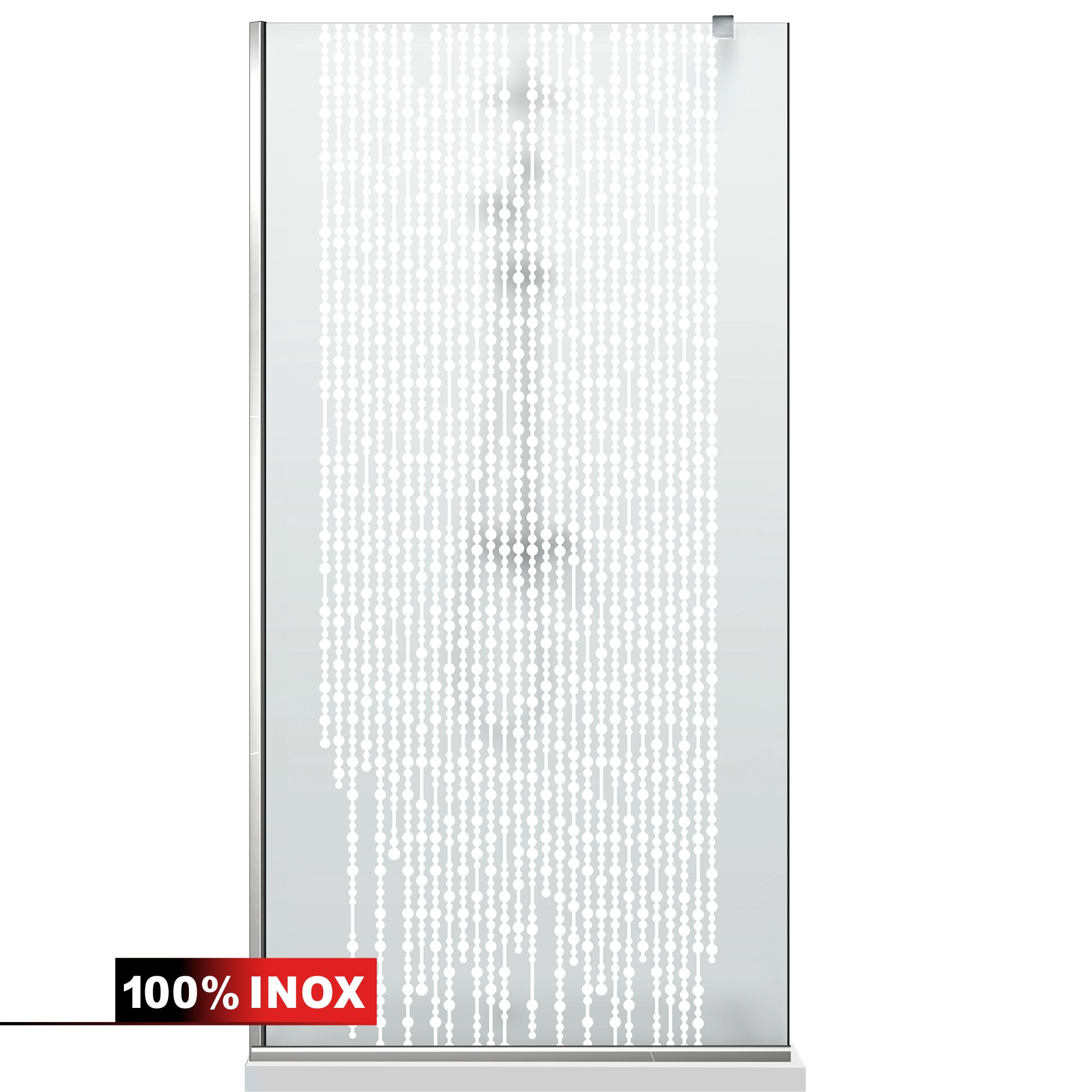 Paravan dus Walk-in, Perete dus Inox, #Mata #Matt
