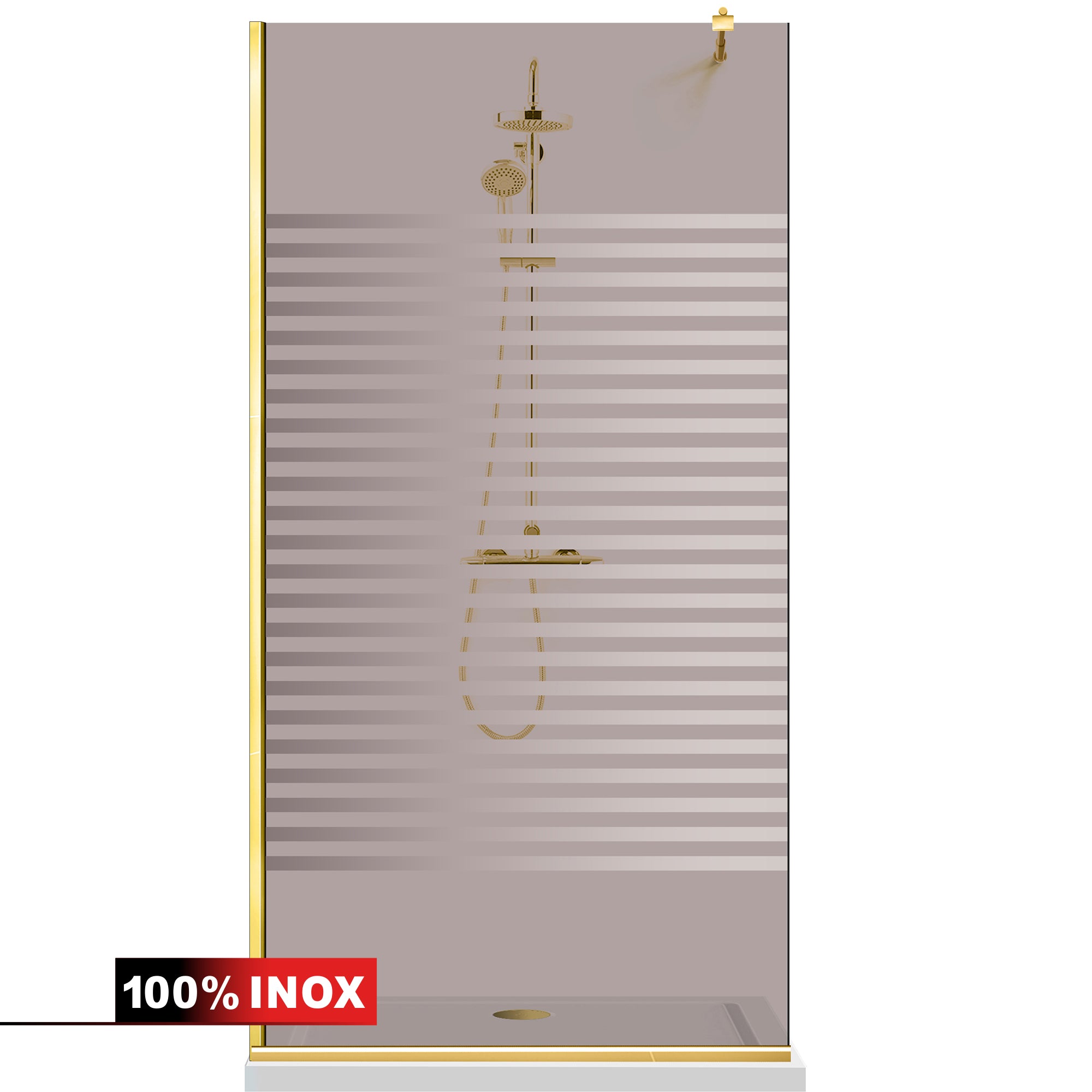 Paravan dus Walk-in, Perete dus Auriu, #Bronz #Bronz