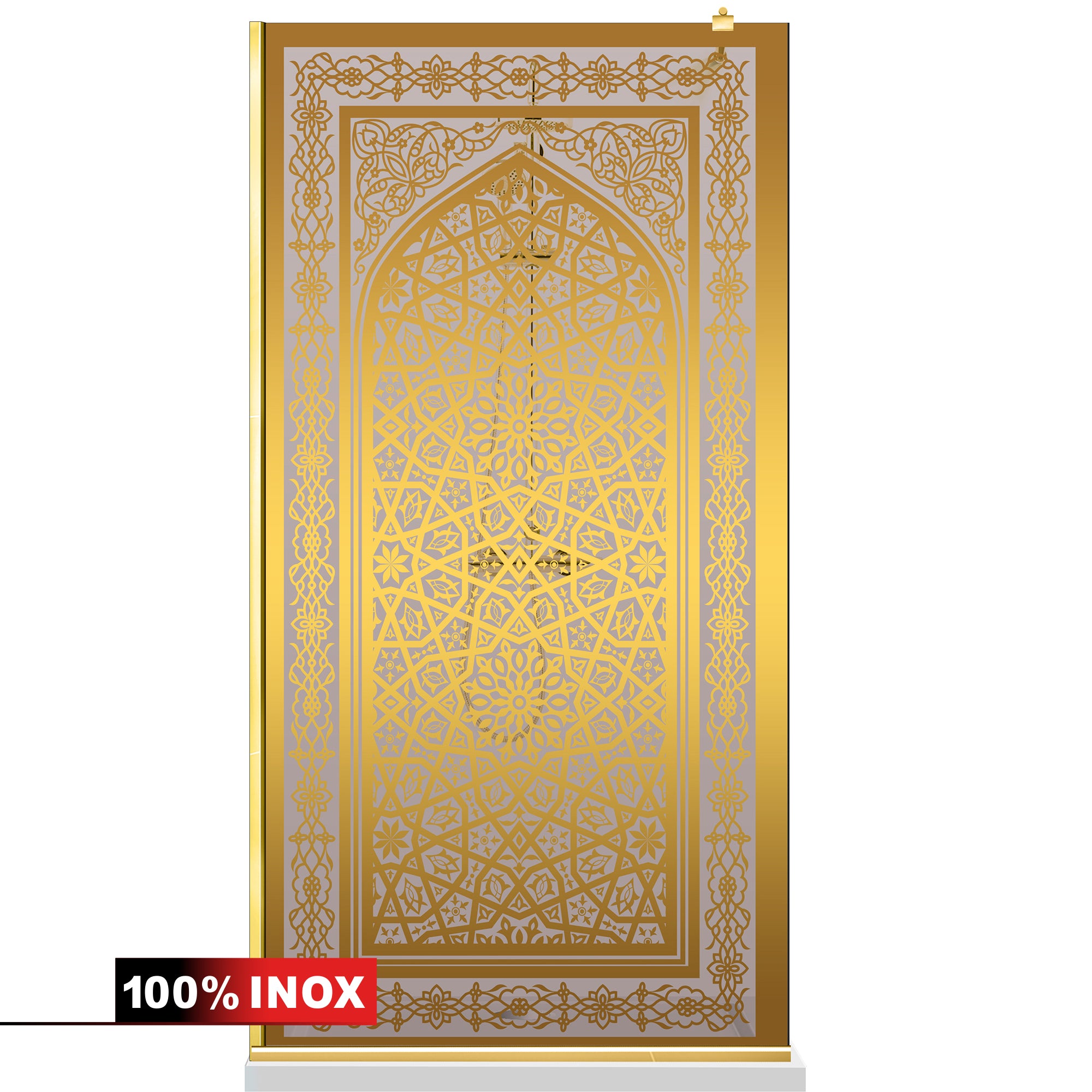 Paravan dus Walk-in, Perete dus Auriu, #Bronz #Bronz
