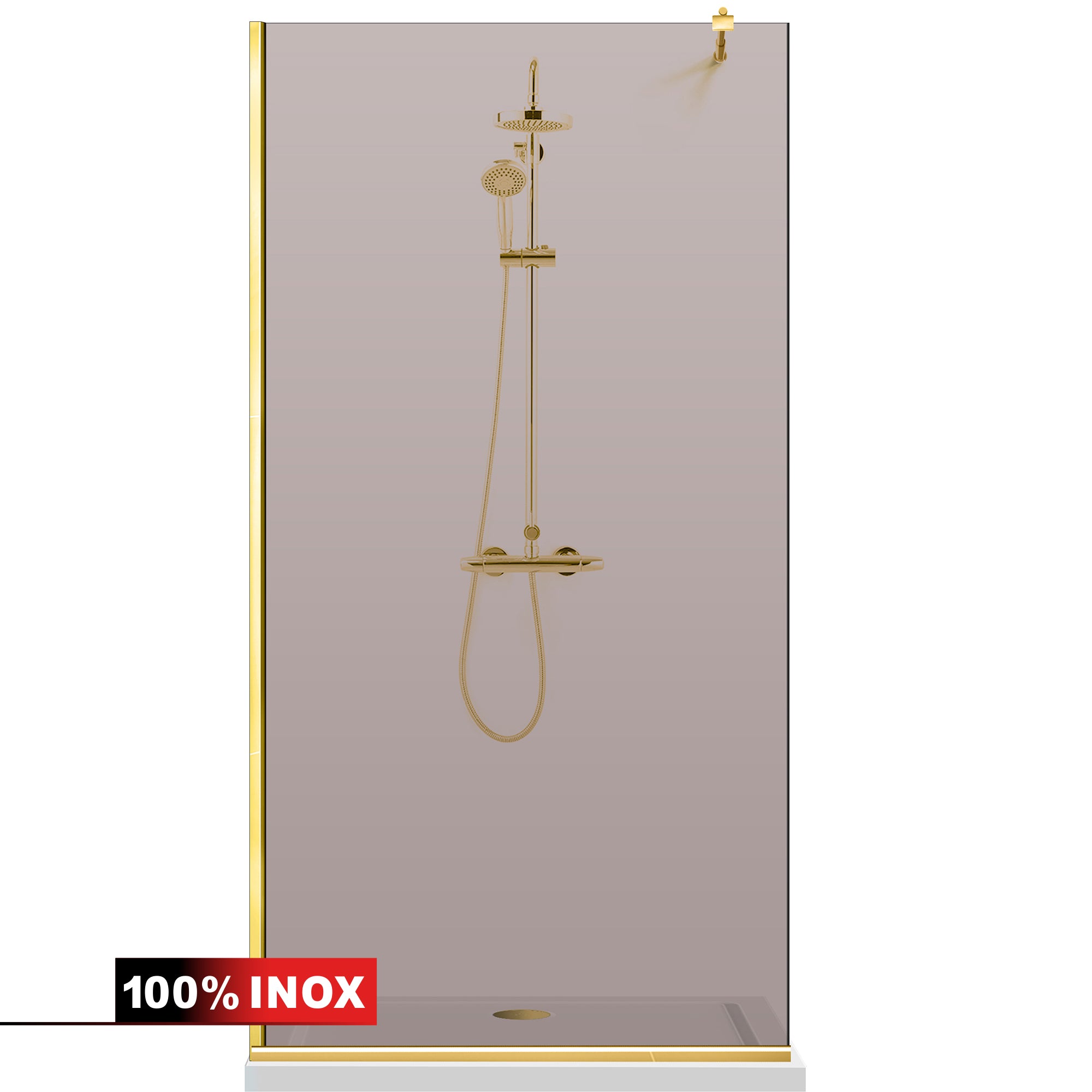 Paravan dus Walk-in, Perete dus Auriu, #Bronz #Bronz