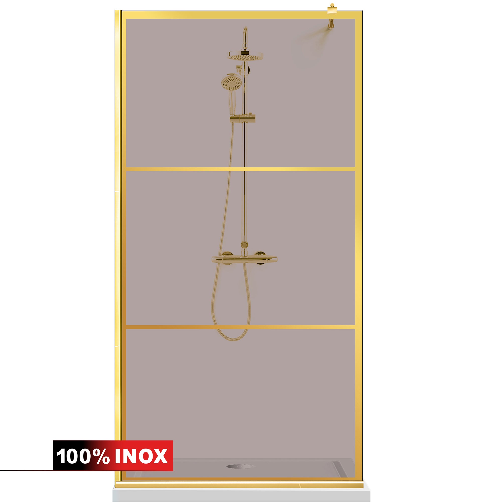 Paravan dus Walk-in, Perete dus Auriu, #Bronz #Bronz