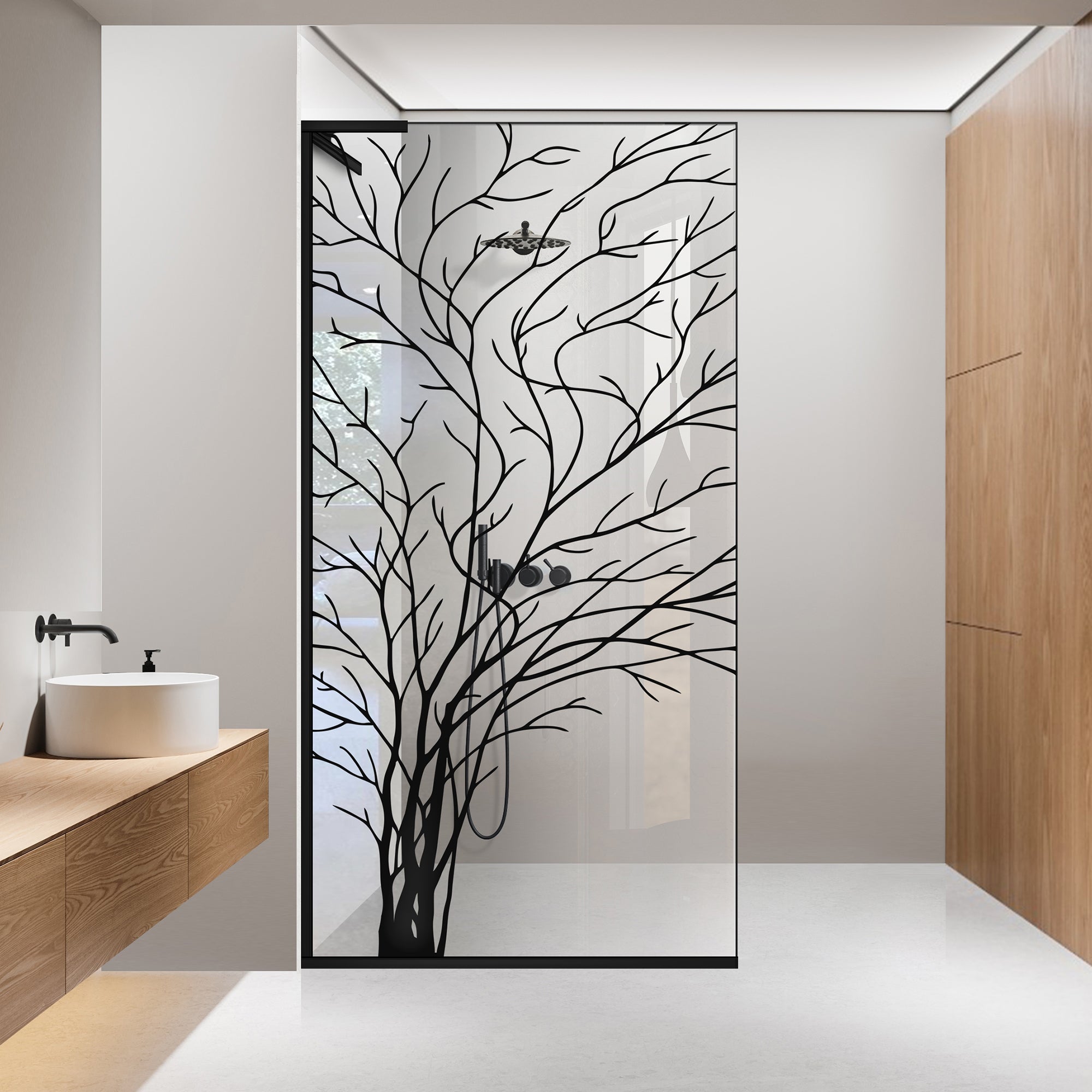 Paravan dus Walk-in, Perete dus Inox, #Clara #Víztiszta