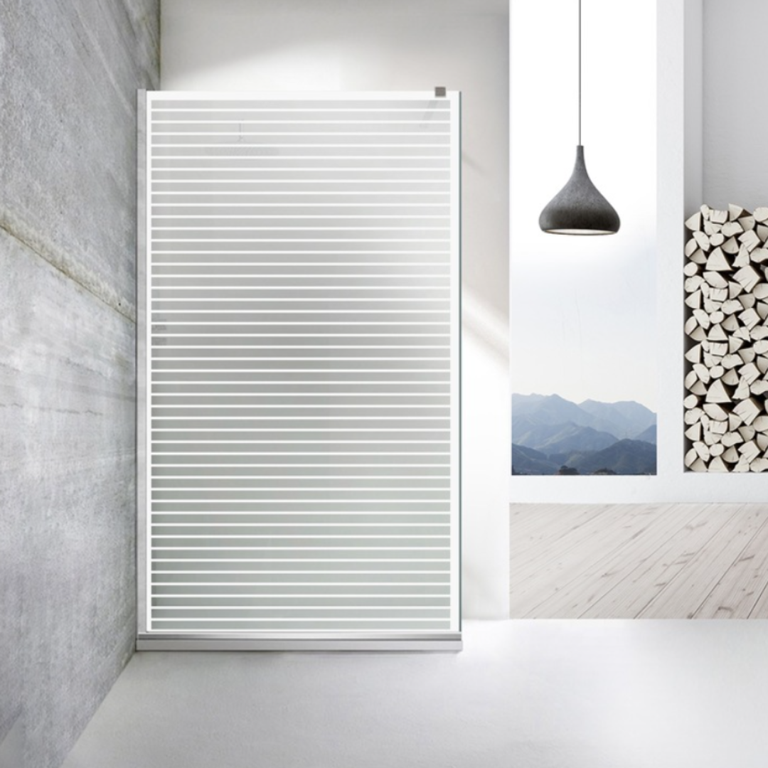 Paravan dus Walk-in, Perete dus Inox, #Mata #Matt