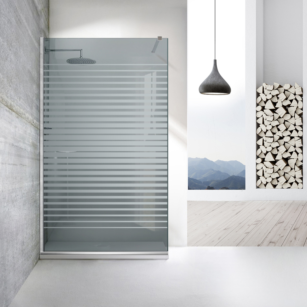 Paravan dus Walk-in, Perete dus Inox, #Gri #Szürke