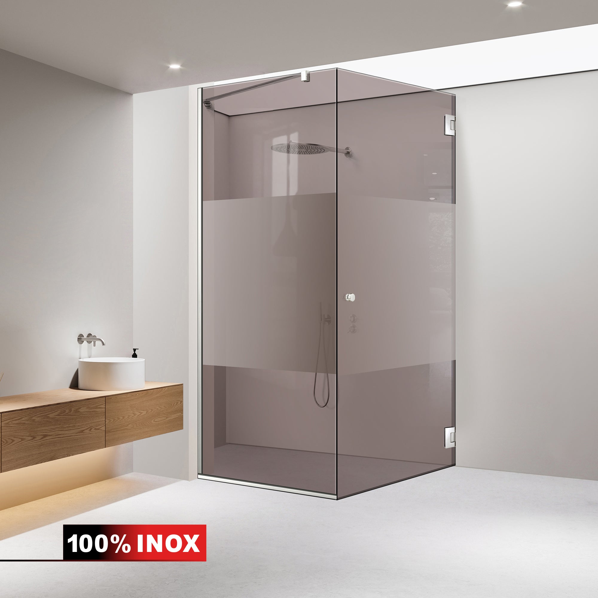 Cabina dus cu usa batanta #Bronz