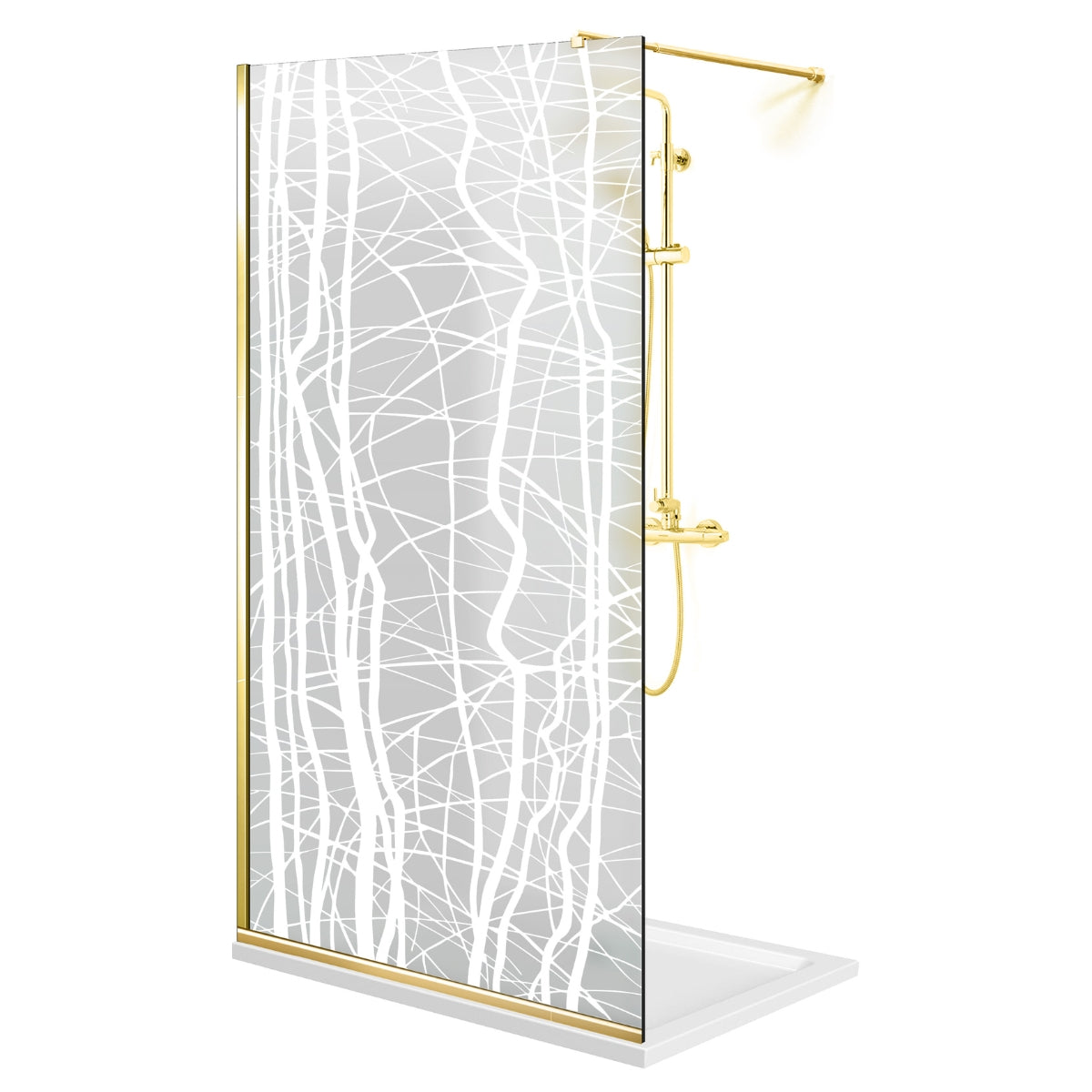 Paravan dus Walk-in, Perete dus Auriu, #Mat #Matt
