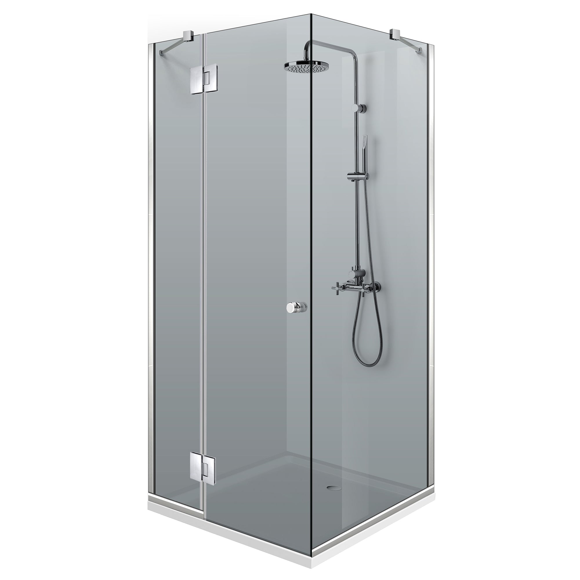 Cabina dus cu 3 elemente cu usa batanta