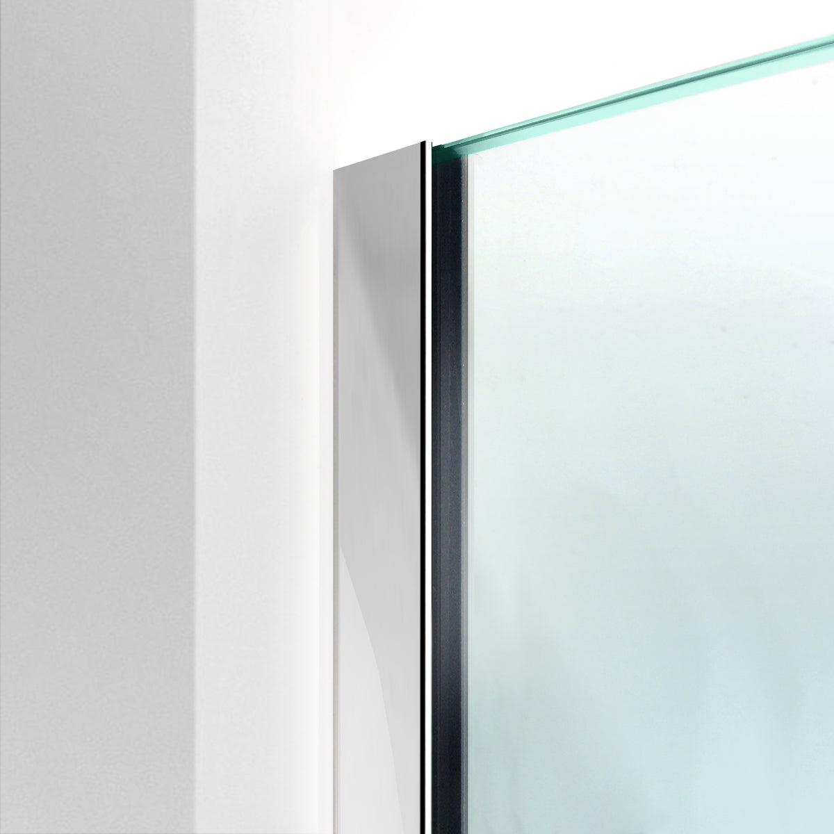 Paravan dus Walk-in, Perete dus Inox, #Clara