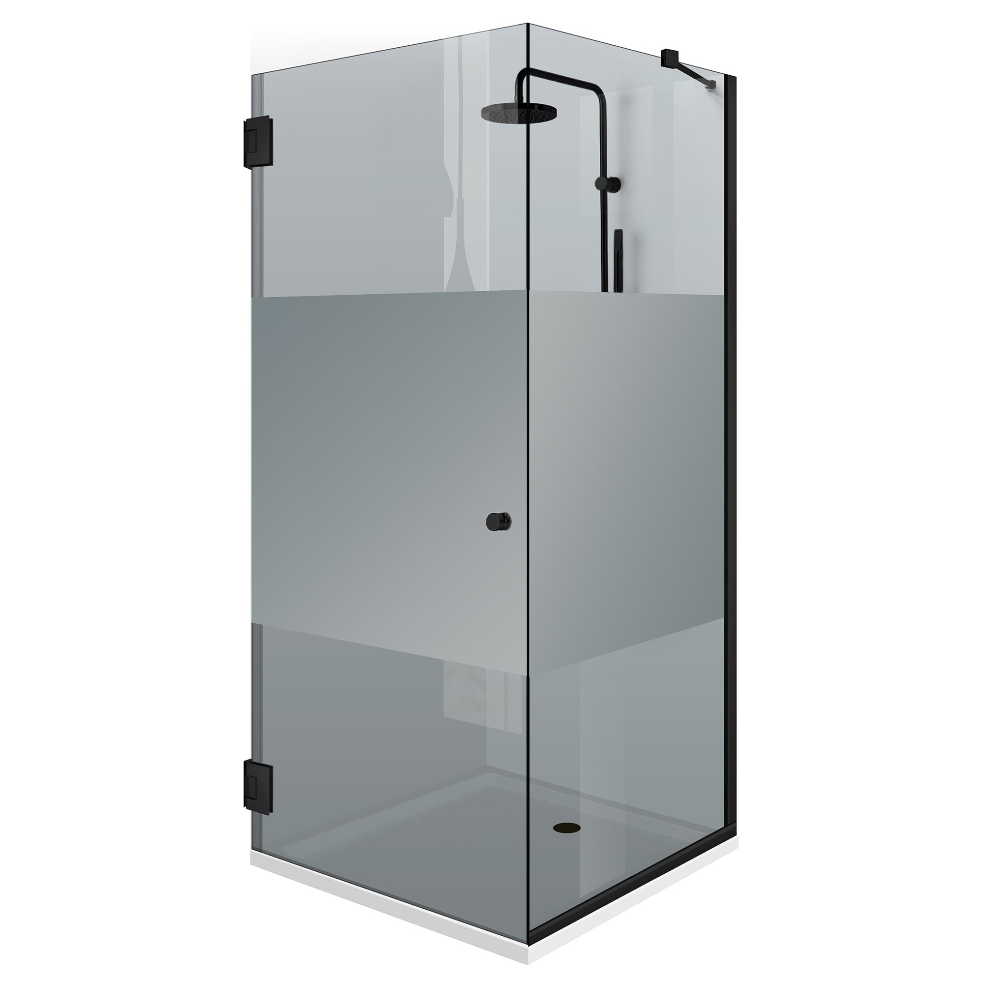 Cabina dus cu usa batanta #Gri