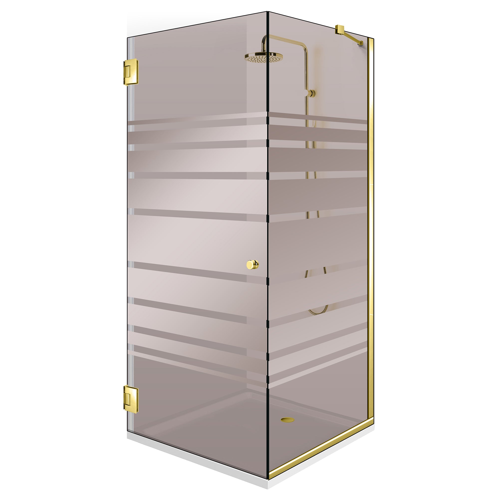 Cabina dus cu usa batanta #Bronz