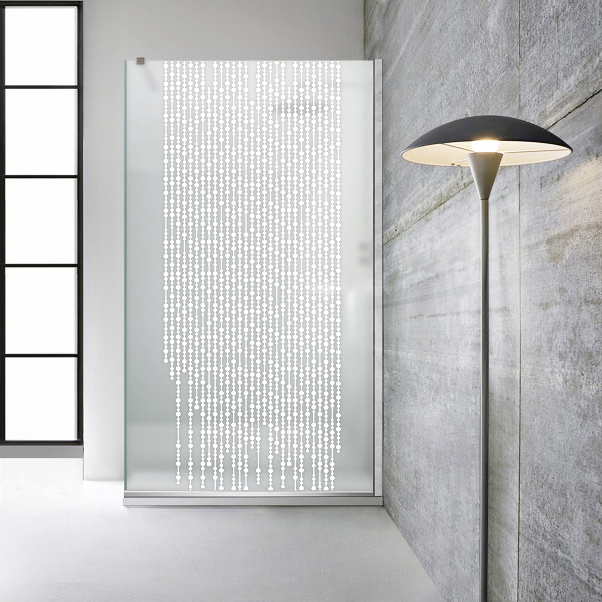 Paravan dus Walk-in, Perete dus Inox, #Mata #Matt