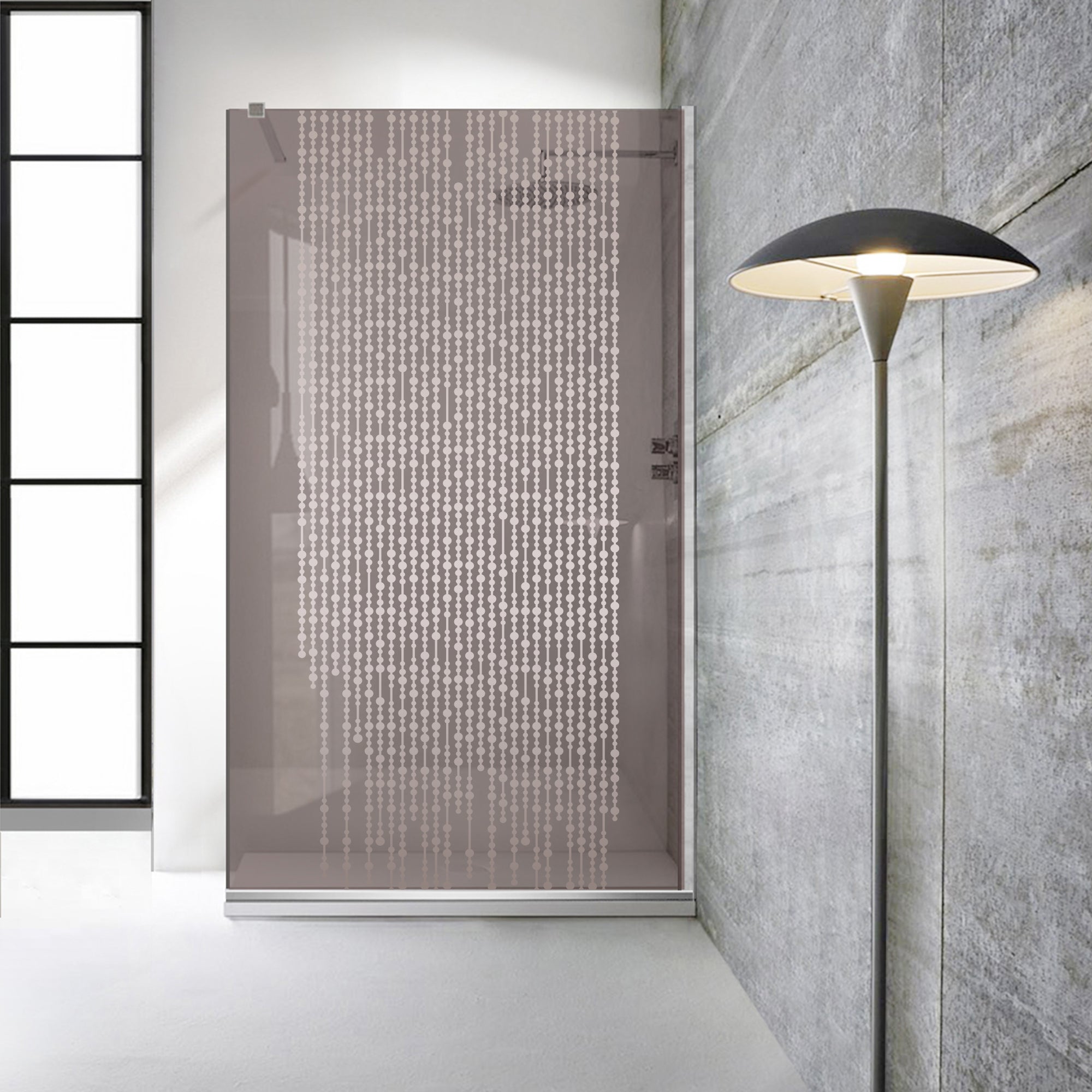 Paravan dus Walk-in, Perete dus Inox, #Bronz #Bronz