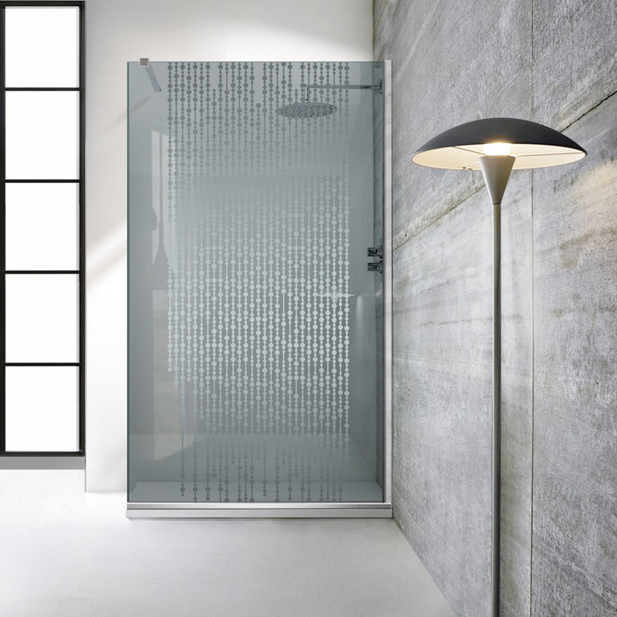 Paravan dus Walk-in, Perete dus Inox, #Gri #Szürke