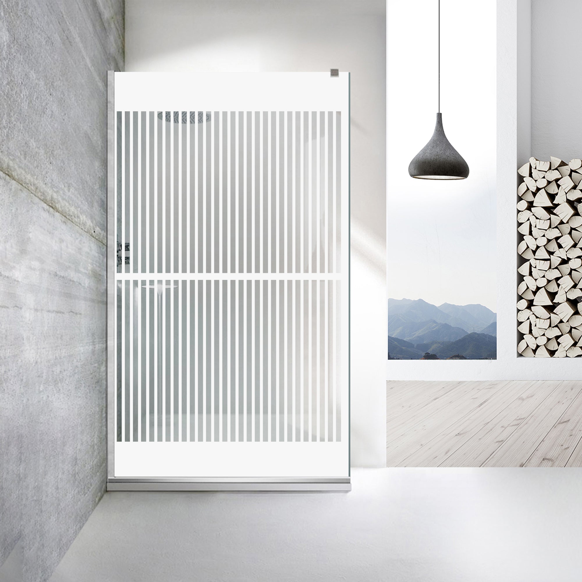 Paravan dus Walk-in, Perete dus Inox, #Clara #Víztiszta