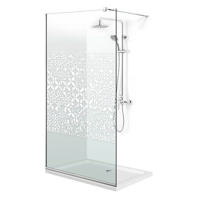 Paravan dus Walk-in, Perete dus  Inox, #Clara #Víztiszta