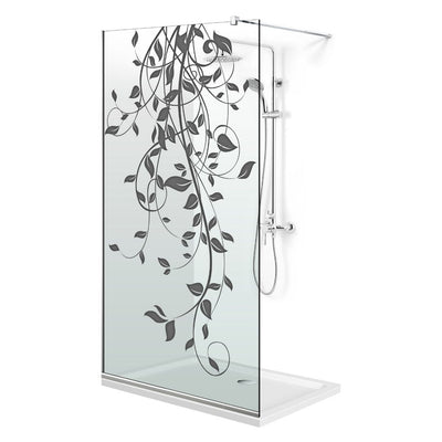Paravan dus Walk-in, Perete dus  Inox, #Clara #Víztiszta