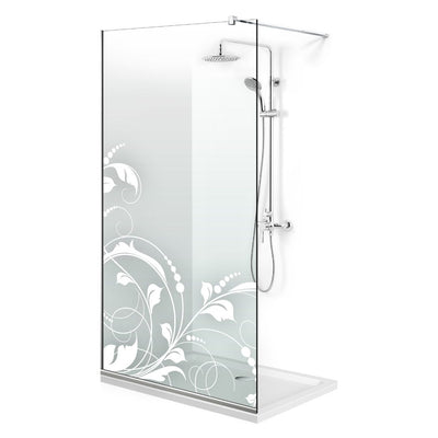 Paravan dus Walk-in, Perete dus  Inox, #Clara #Víztiszta