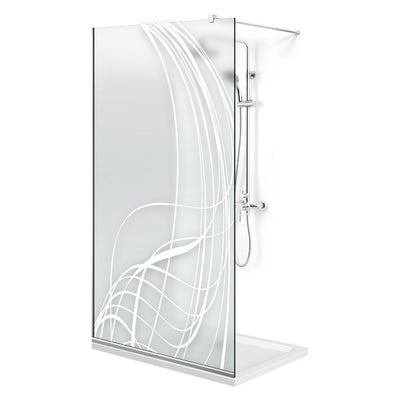 Paravan dus Walk-in, Perete dus  Inox, #Mata #Matt