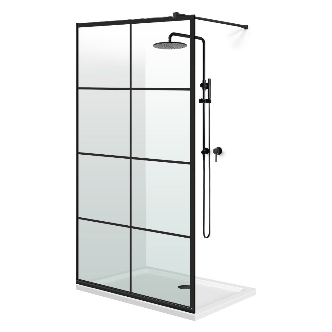 Paravan dus Walk-in, Perete dus Negru, #Clara #Víztiszta