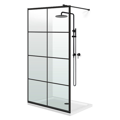 Paravan dus Walk-in, Perete dus Negru, #Clara #Víztiszta