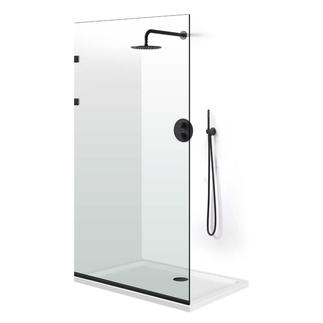 Paravan dus Walk-in, Perete dus Inox, #Clara #Víztiszta