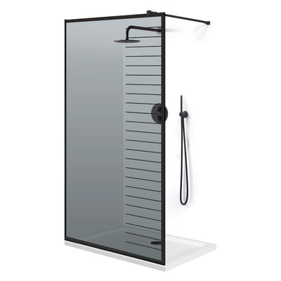 Paravan dus Walk-in, Perete dus  Negru, #Gri #Szürke