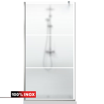 Paravan dus Walk-in, Perete dus  Inox, #Mata #Matt