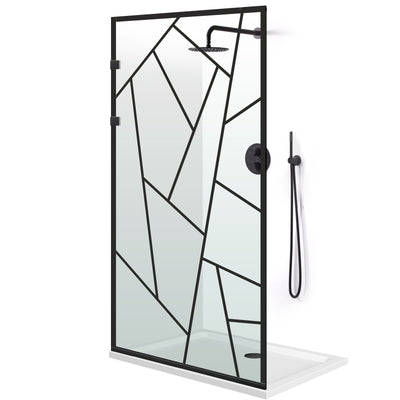 Paravan dus Walk-in, Perete dus Inox, #Clara #Víztiszta