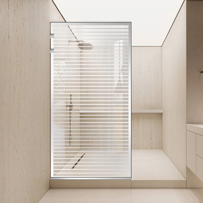 Paravan dus Walk-in, Perete dus Inox, #Clara