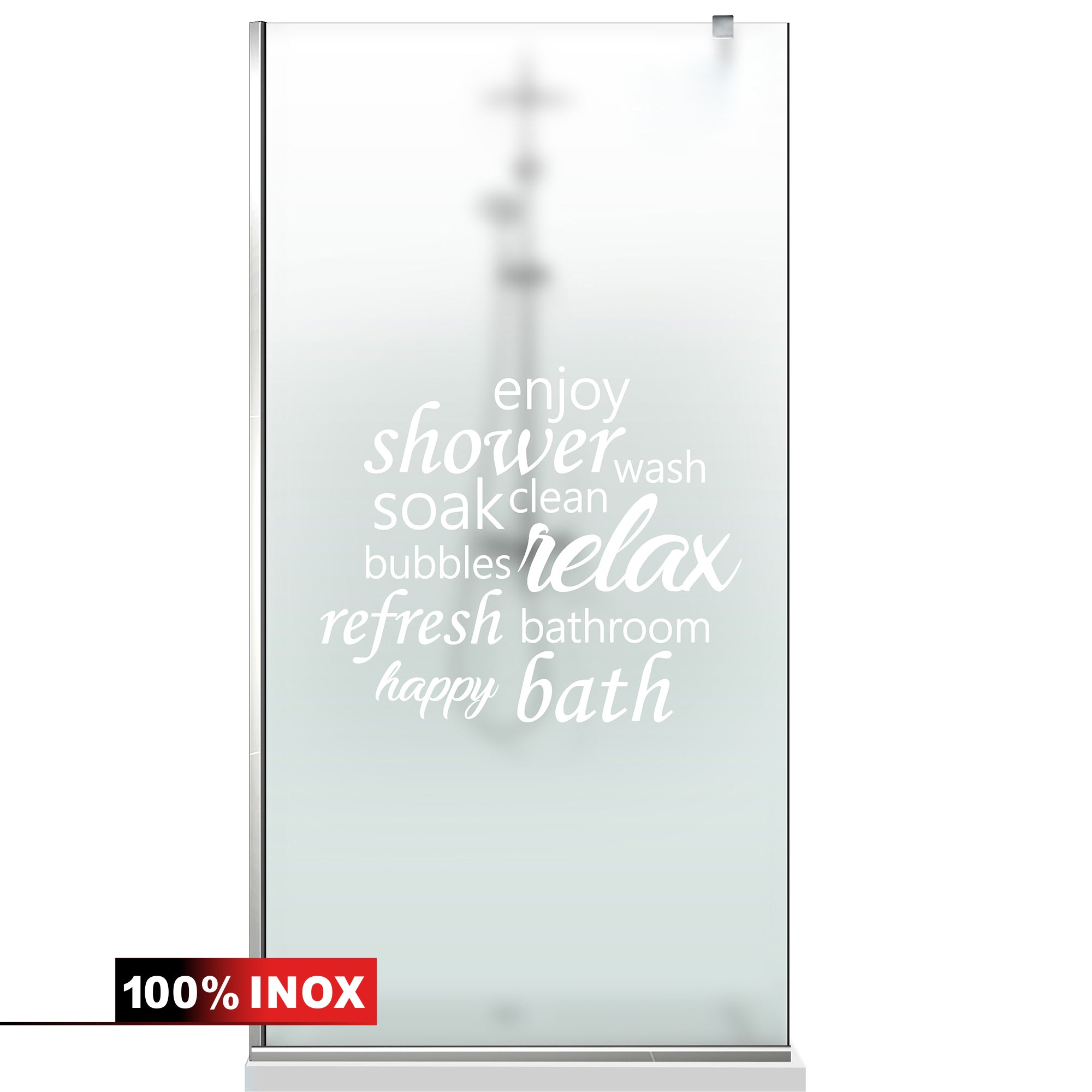 Paravan dus Walk-in, Perete dus  Inox, #Mata #Matt