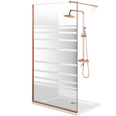 Paravan dus Walk-in, Perete dus  Copper, #Clara #Víztiszta