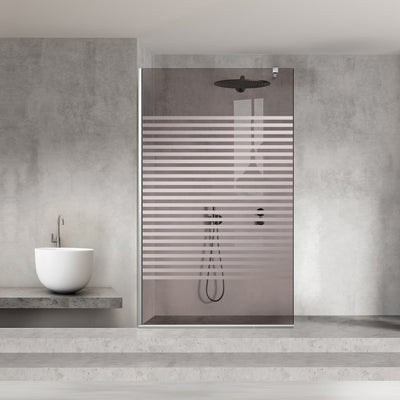 Paravan dus Walk-in, Perete dus  Inox, #Bronz #Bronz