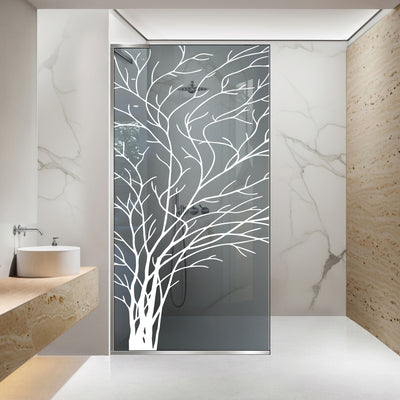 Paravan dus Walk-in, Perete dus Inox, #Gri #Szürke