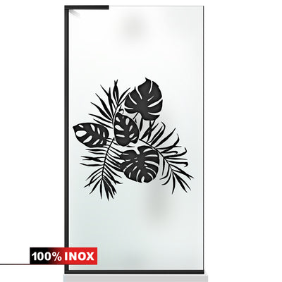 Paravan dus Walk-in, Perete dus Inox, #Mat #Matt