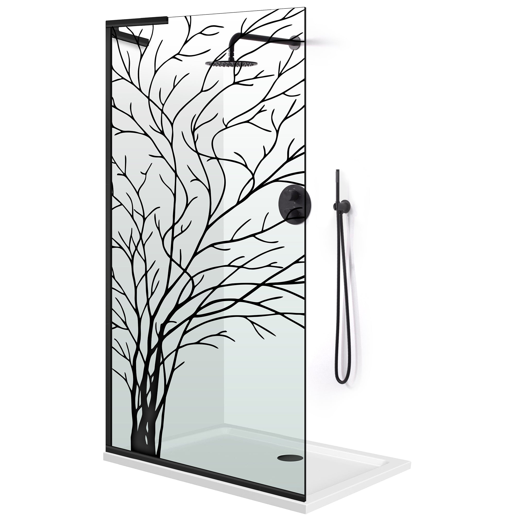 Paravan dus Walk-in, Perete dus Inox, #Clara #Víztiszta